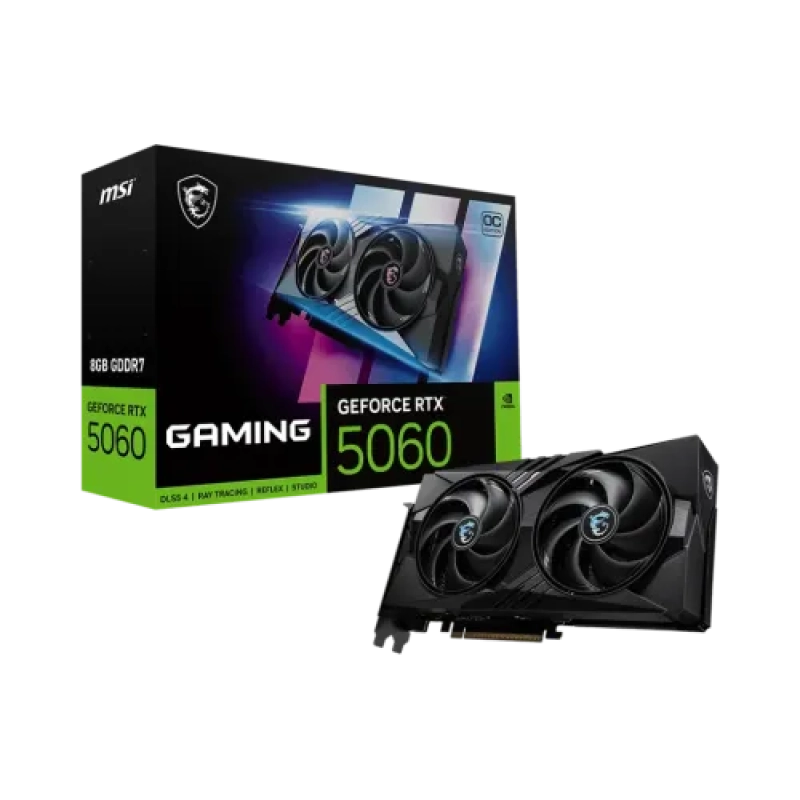 MSI GeForce RTX 5060 8G GAMING OC 8GB GDDR7 550W Graphics Card